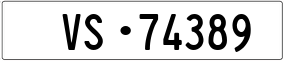 Trailer License Plate